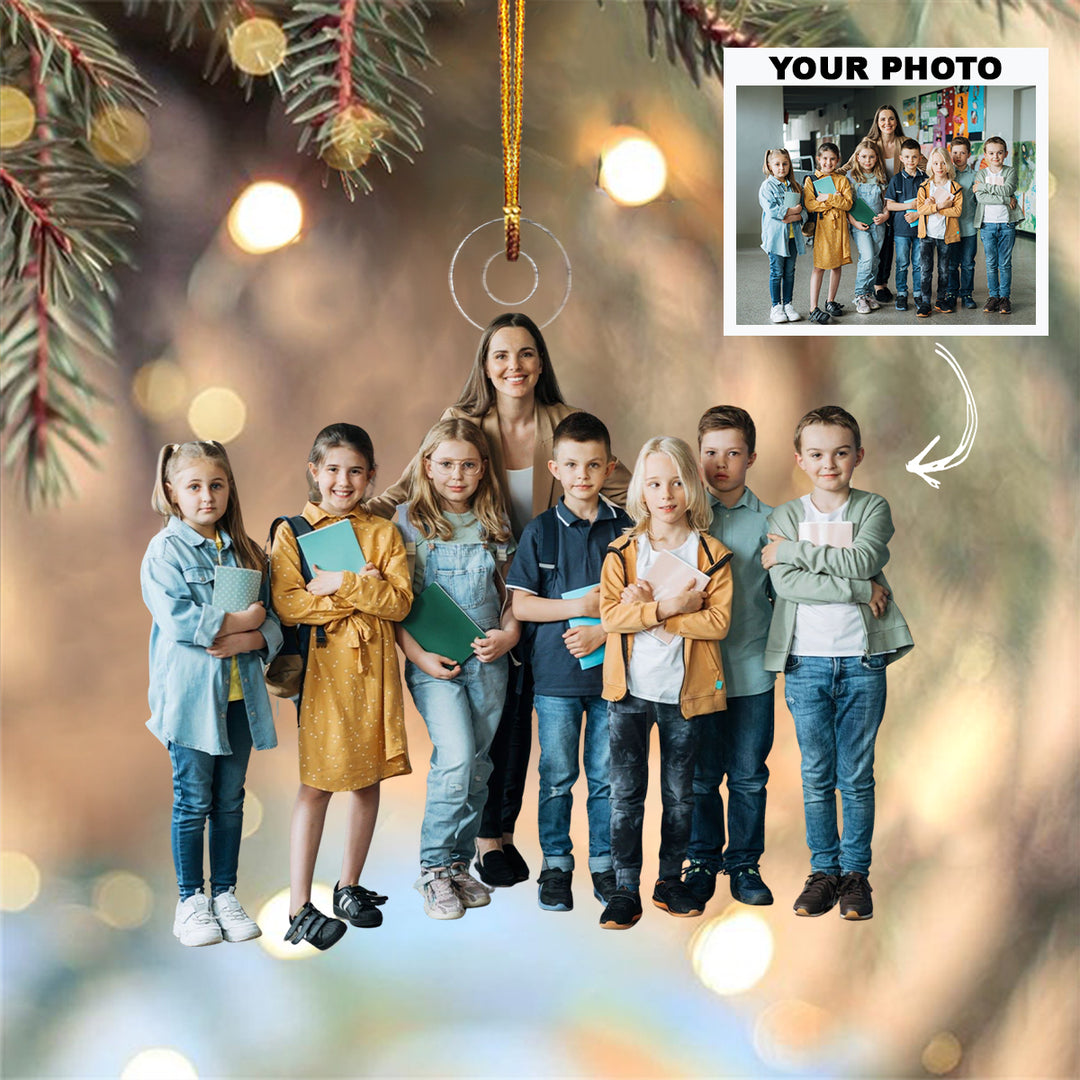 Shaping Futures - Personalized Photo Mica Ornament - Christmas Gift For Teachers