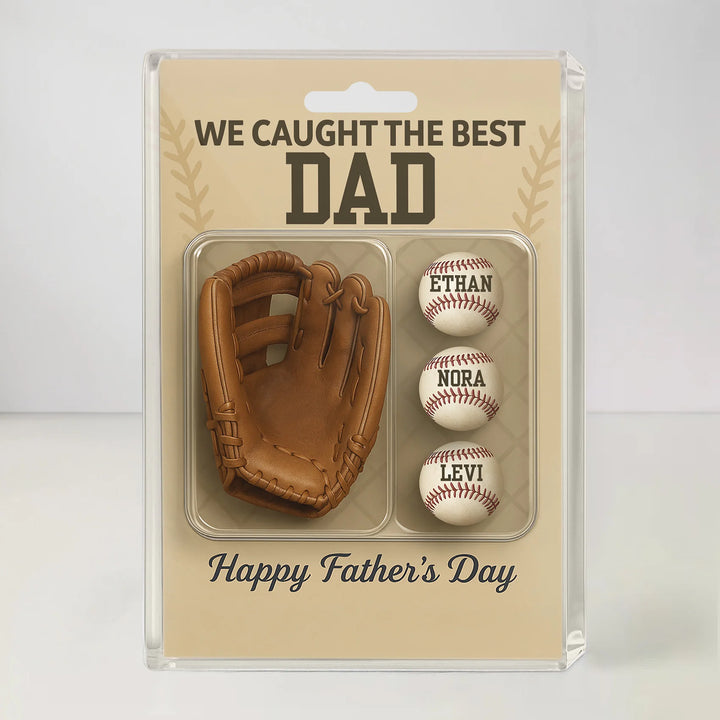 Baseball Dad Ver2 - Acrylic Block Plaque - Father's Day Gift for Dad, Family Member