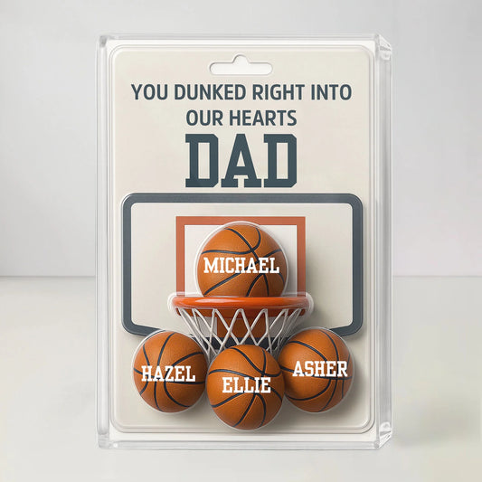 Basketball Dad - Acrylic Block Plaque - Father's Day Gift for Dad, Family Member