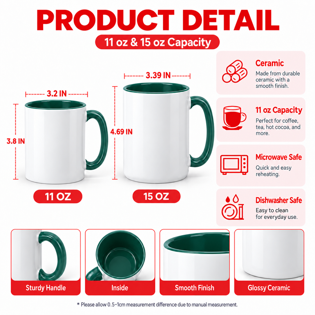 Chihuahua's Winter Adventure Christmas 3D Effect Printed Accent Mug NCU0TM130