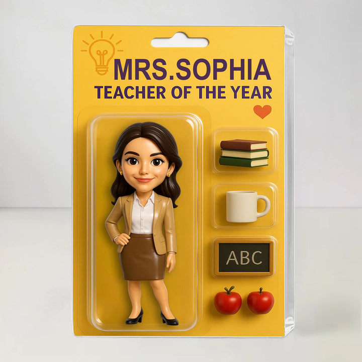 Teacher Of The Year - Acrylic Block Plaque - Gift for Teacher AGCVL023