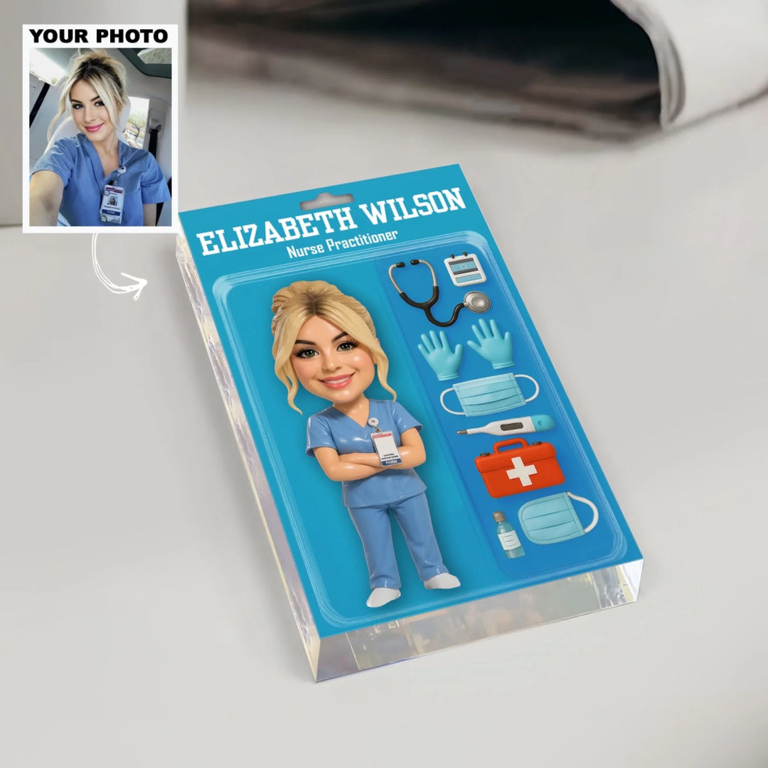 Mockup 10_20250527_Acrylic Block Plaque_Nurse_A Work of Heart_ARND036_ADSG055