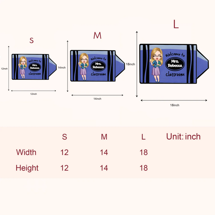 Welcome To My Classroom - Personalized Custom Door Sign - Teacher's Day, Appreciation Gift For Teachers