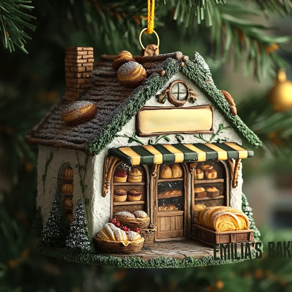 mk_Frosty Fiction Front - Personalized Mica Ornament - Gift For Bookish Lovers