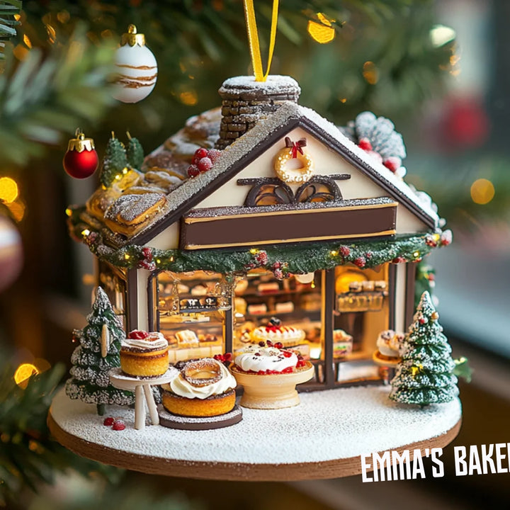 mk_Frosty Fiction Front - Personalized Mica Ornament - Gift For Bookish Lovers