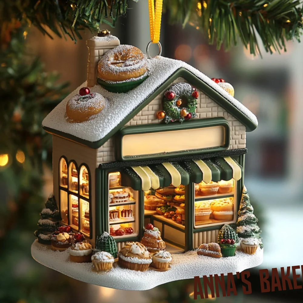 mk_Frosty Fiction Front - Personalized Mica Ornament - Gift For Bookish Lovers