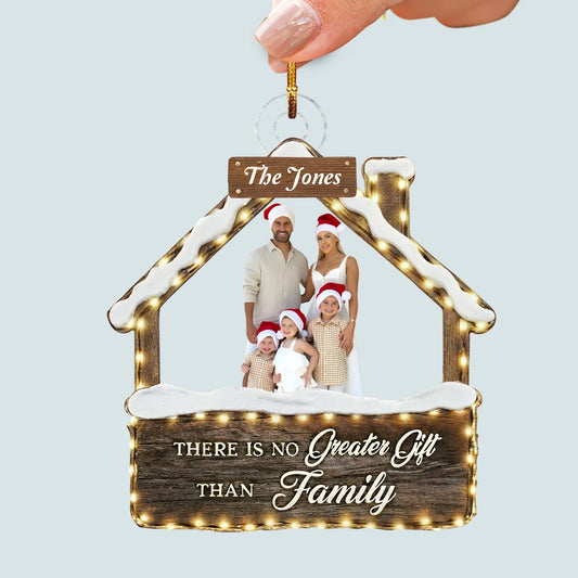 Home Of Love - Personalized Photo Mica Ornament - Christmas Gift For Family Member AGCHT004