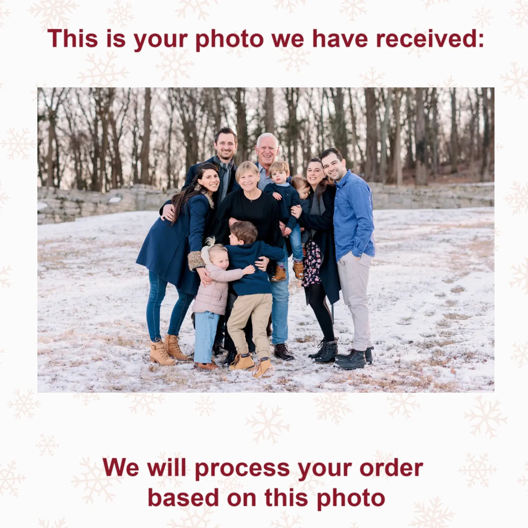 There Is No Greater Gift Than Family - Personalized Photo Mica Ornament - Christmas Gift For Family Members AGCDH004