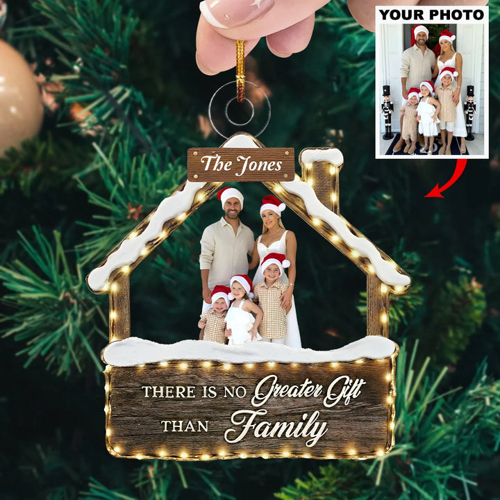 Home Of Love - Personalized Custom Photo Mica Ornament - Christmas Gift For Family Member AGCHT004