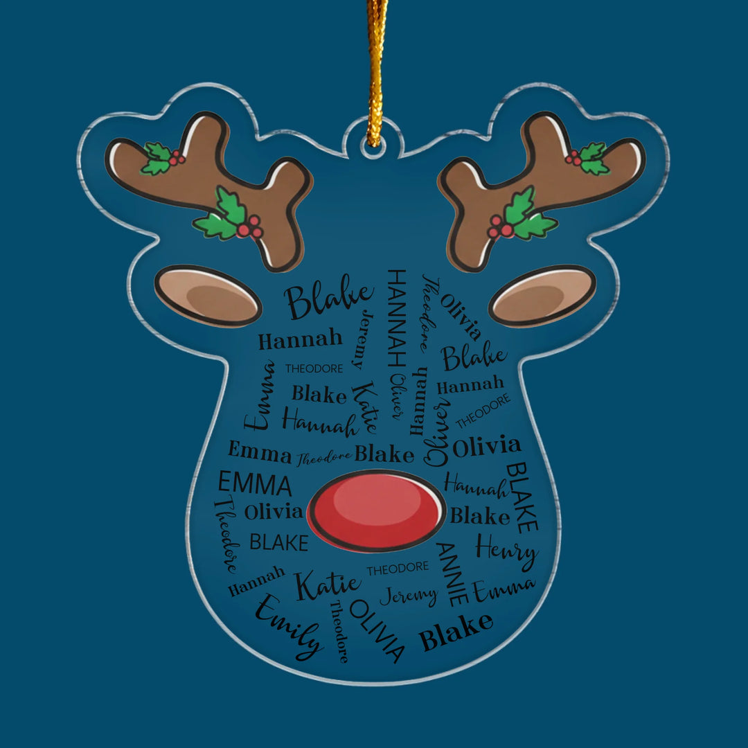 Always Tied As One - Custom Shape Mica Ornament - Christmas Gift For Family Members