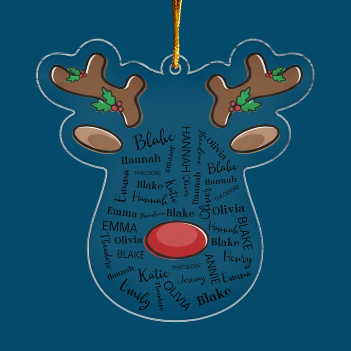 Always Tied As One - Custom Shape Mica Ornament - Christmas Gift For Family Members