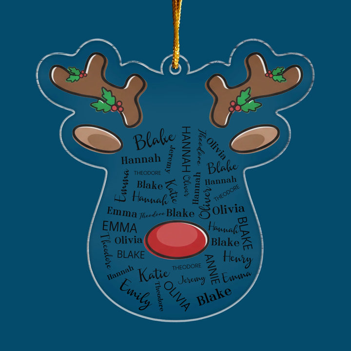 Always Tied As One - Custom Shape Mica Ornament - Christmas Gift For Family Members