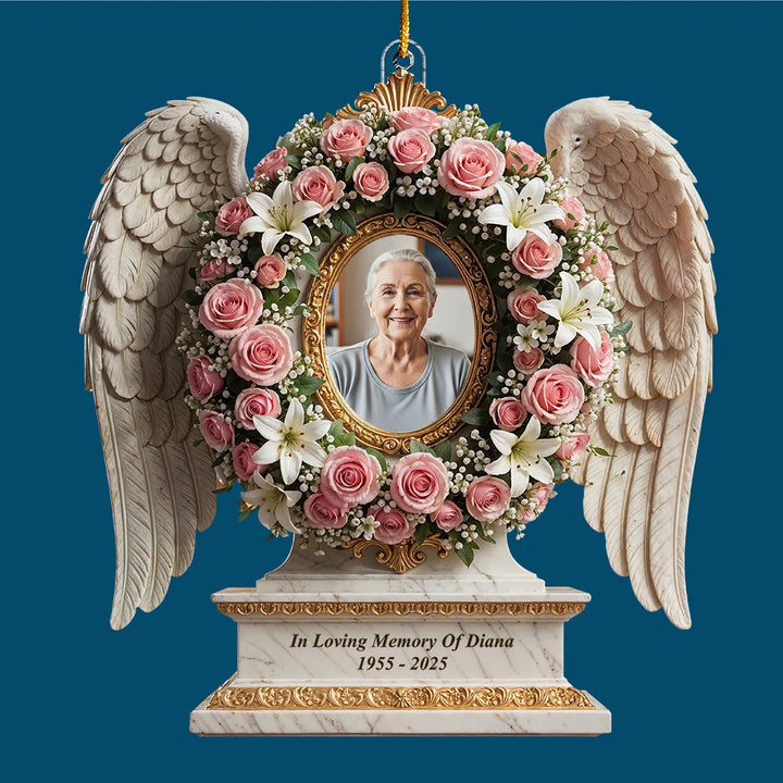 In Loving Memory - Personalized Custom Shape Mica Ornament - Christmas Gift For Family Members