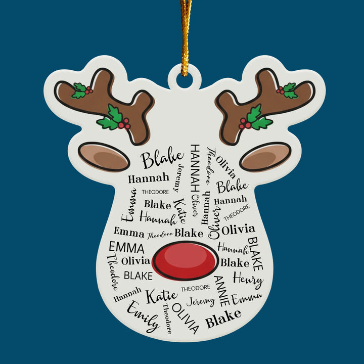 Always Tied As One V2 - Custom Shape Mica Ornament - Christmas Gift For Family Members