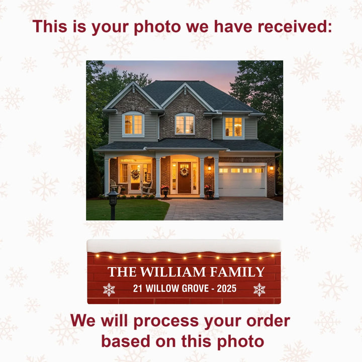 First Christmas In New Home - Personalized Custom Photo Mica Ornament - Christmas Gift For Family Member AGCHT005