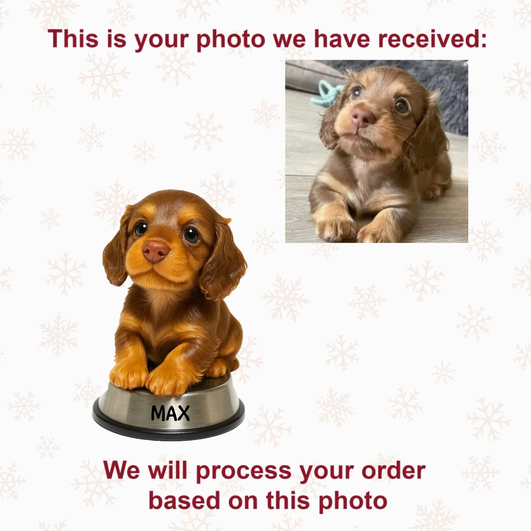 Cheerful Pups - Personalized Photo Ornament - Christmas Gift For Pet Lovers AGP0VL028