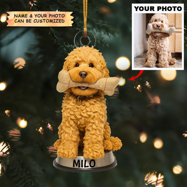 Yuletide Paws - Personalized Photo Ornament - Christmas Gift For Pet Lovers AGP0VL026