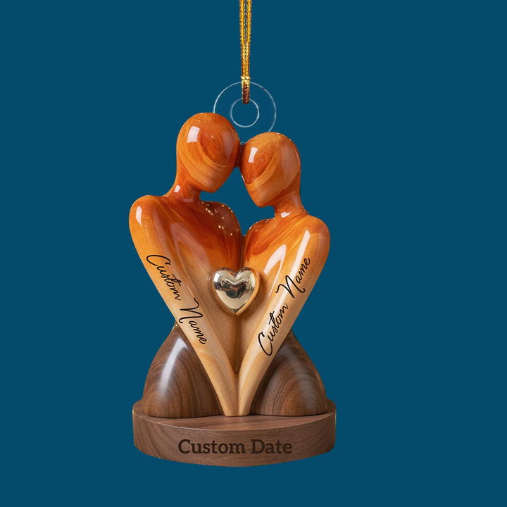 Our Special Date - Custom Shape Mica Ornament - Christmas Gift For Couple