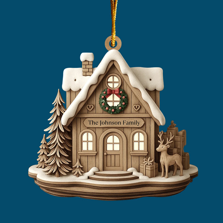 Christmas Is Cozy Here - Custom Shape Mica Ornament - Christmas Gift For Family Members