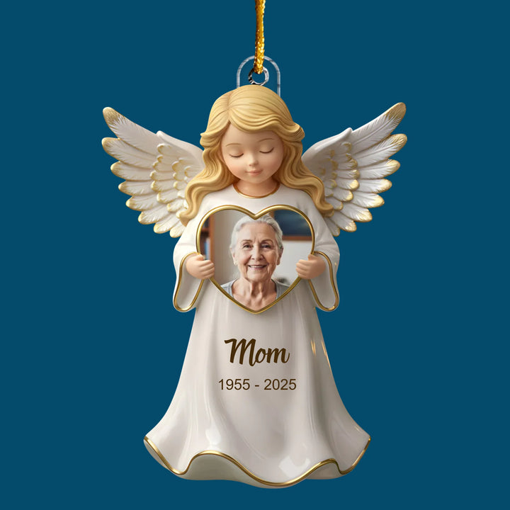 Always With Us - Personalized Custom Shape Mica Ornament - Memorial Gift For Family Members