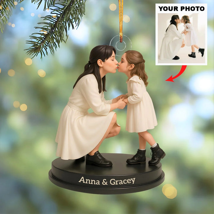 Cherish Every Moment - Personalized Photo Ornament - Christmas Gift For Family Member AGP0NL007