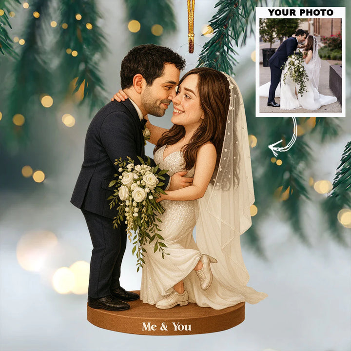 Forever Us - Personalized Photo Ornament - Christmas Gift For Couple AGP0DH006