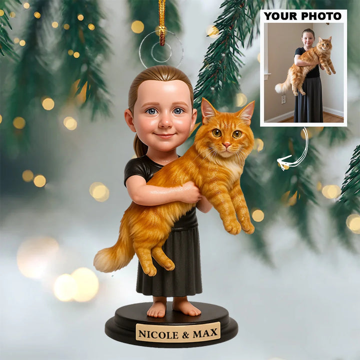 Purrfect Pal - Personalized Photo Ornament - Christmas Gift For Cat Lover, Pet Lover AGP0NL008