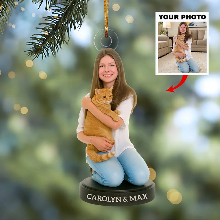 Sweet Paws - Personalized Photo Ornament - Christmas Gift For Pet Lovers, Cat Lovers AGP0NL024