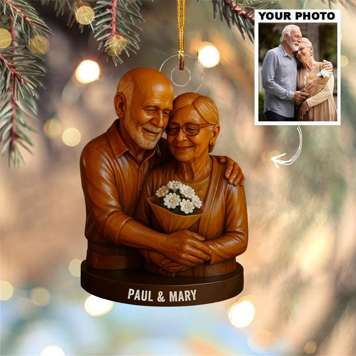 Always Forever Us - Personalized Photo Ornament - Christmas Gift For Grandparents AGP0DH023