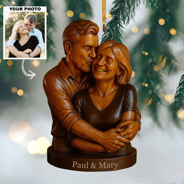 Timeless Bliss - Personalized Photo Ornament - Christmas Gift For Grandparents AGP0DH025
