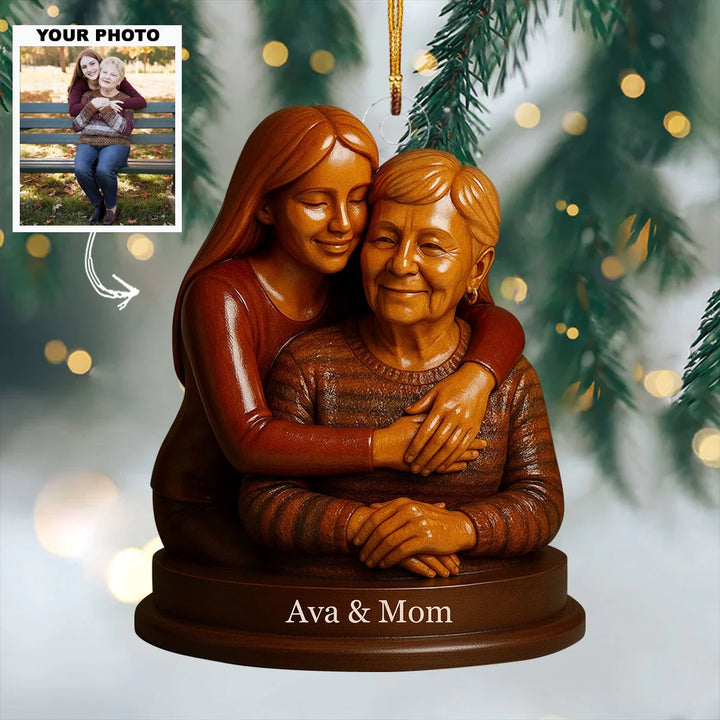 Eternal Bond - Personalized Photo Ornament - Christmas Gift For Grandparents AGP0DH026