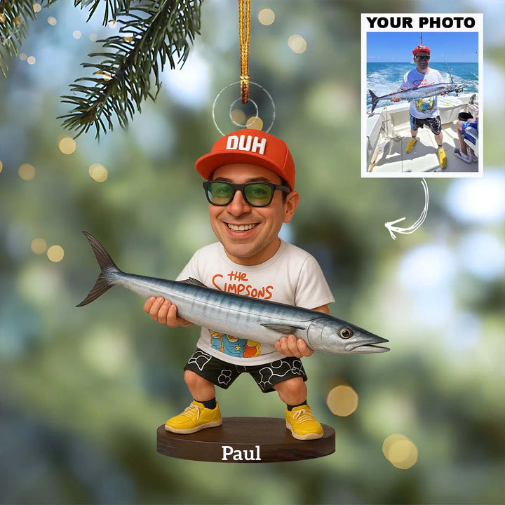 Big Day Out - Personalized Photo Ornament - Christmas Gift For Fishing Lovers AGP0DH037