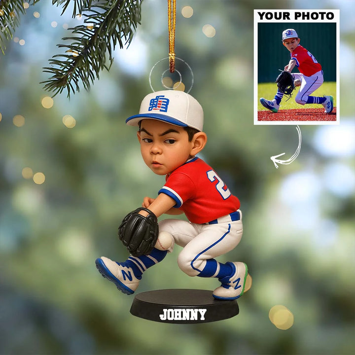 Pro Pitcher - Personalized Photo Ornament - Christmas Gift For Sport Loving Kids AGP0DH038