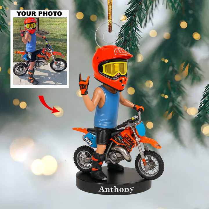 Sporty Spirit - Personalized Photo Ornament - Christmas Gift For Kids, Sport Lovers AGP0NL030