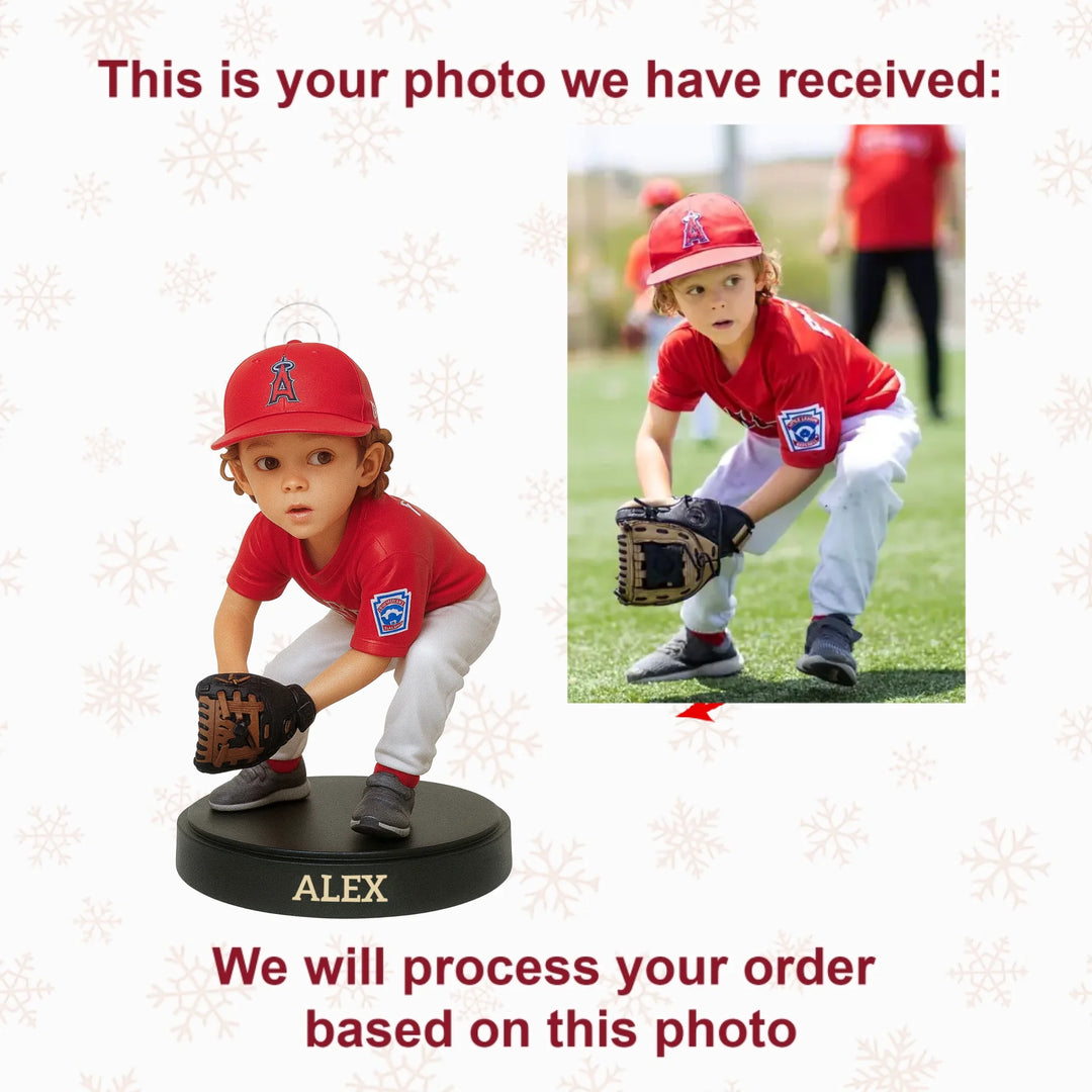 Tiny Athletes - Personalized Photo Ornament - Christmas Gift For Kids, Sport Lovers AGP0NL032