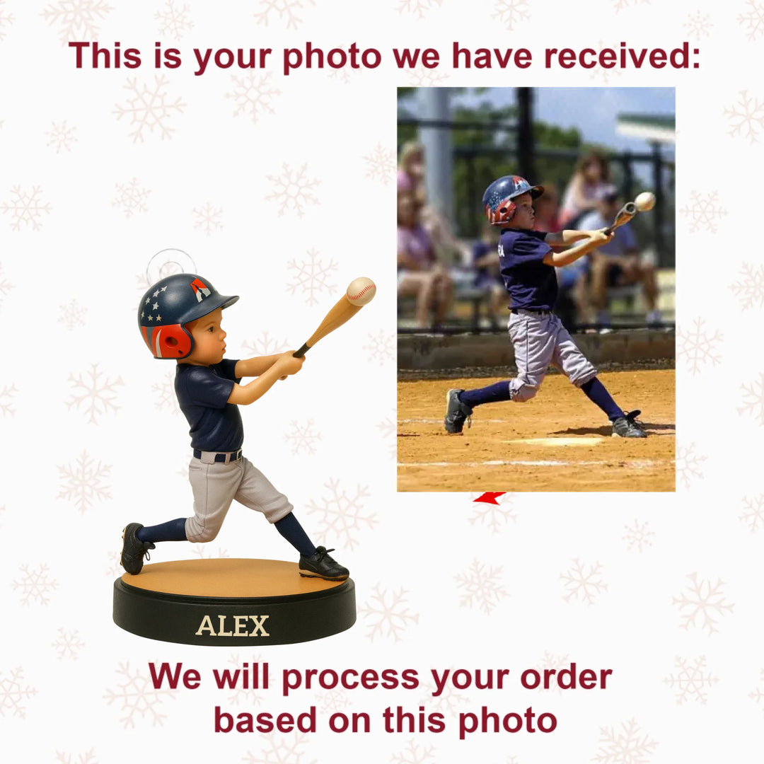 Little Champs - Personalized Photo Ornament - Christmas Gift For Kids, Sport Lovers AGP0NL028