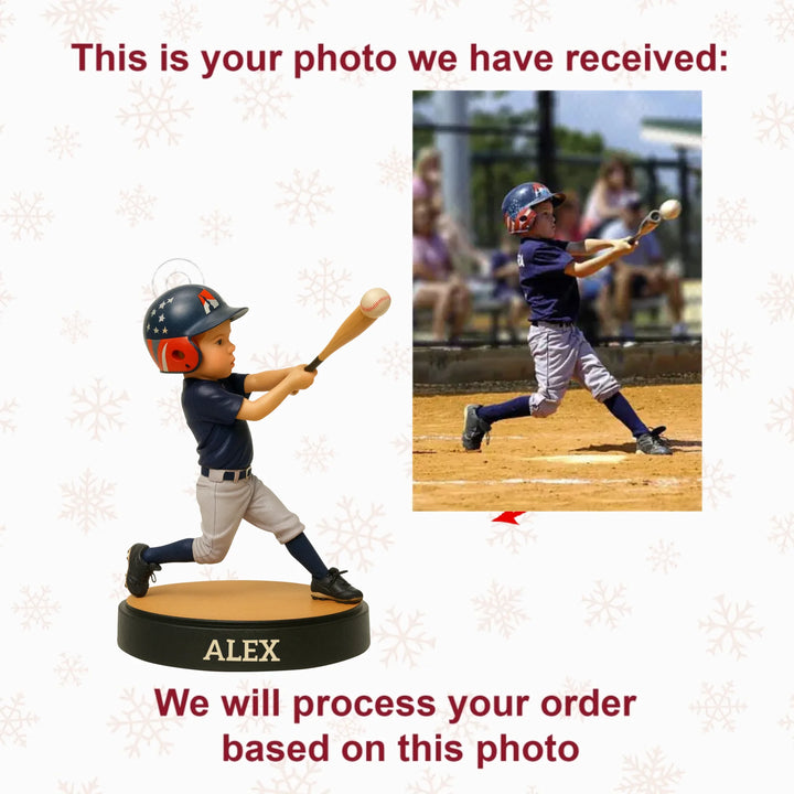Little Champs - Personalized Photo Ornament - Christmas Gift For Kids, Sport Lovers AGP0NL028