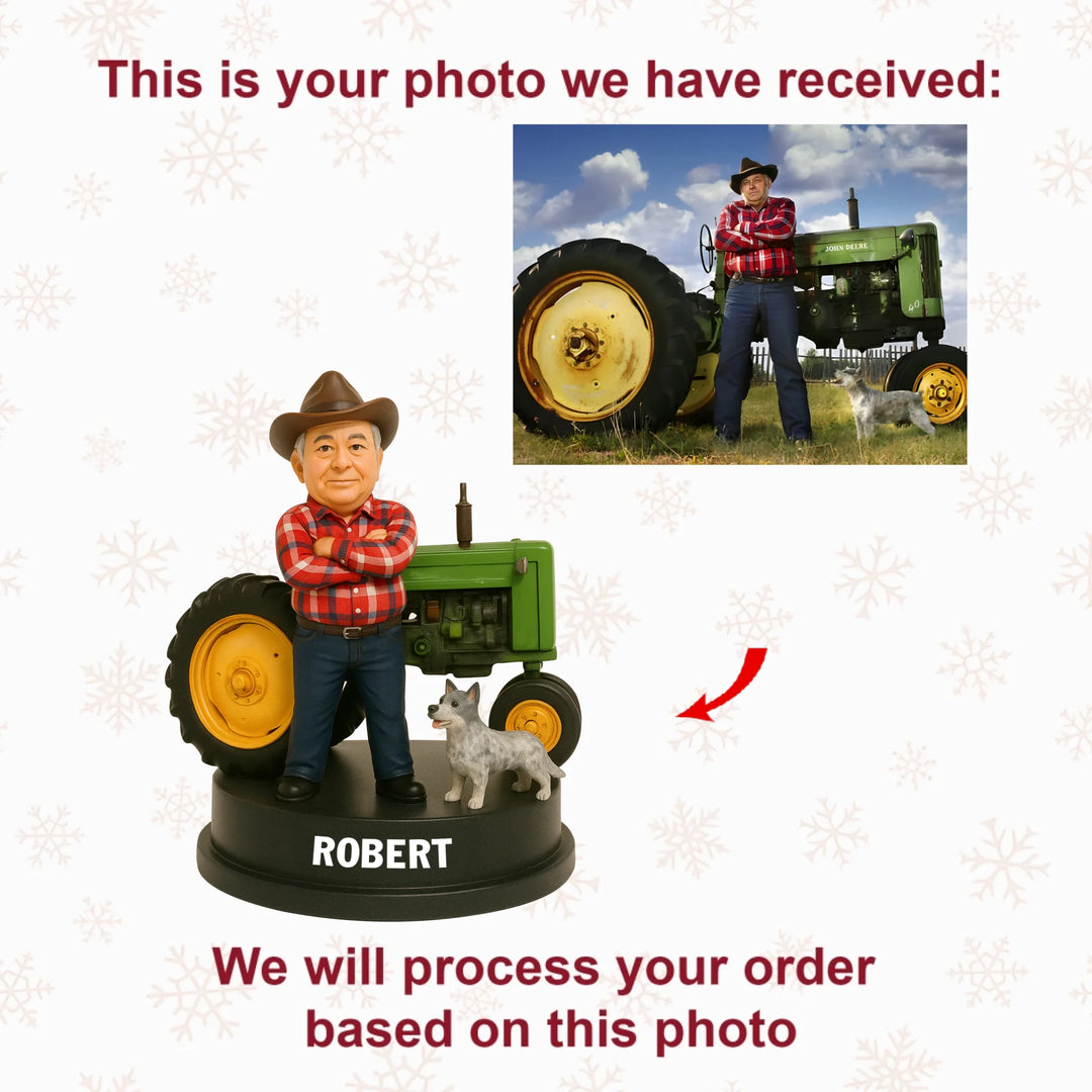 Harvest Ride - Personalized Photo Ornament - Christmas Gift For Farmers, Farm Lovers AGP0NL025