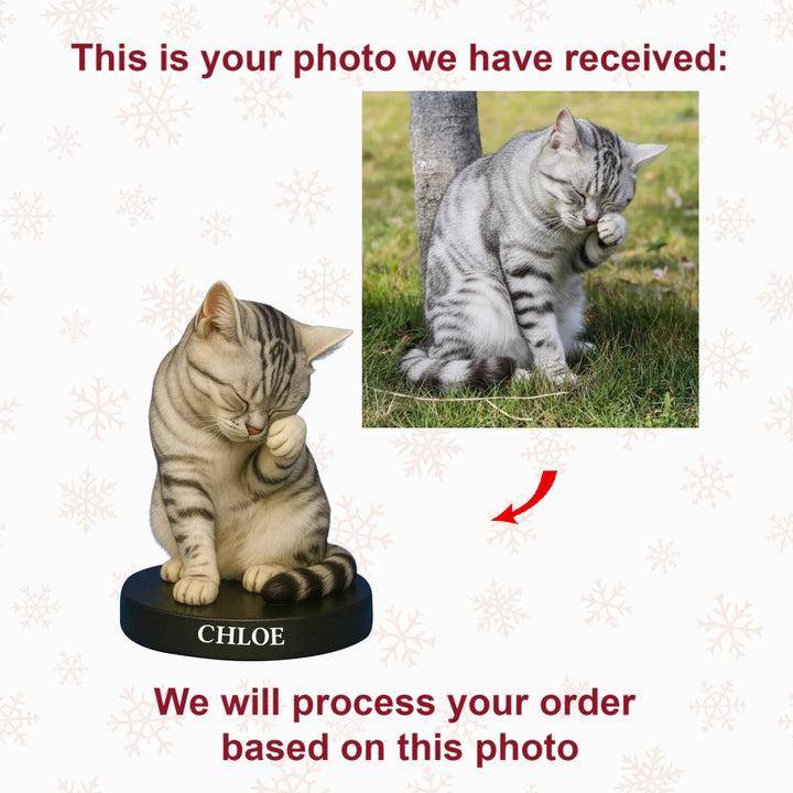 Lucky Whiskers - Personalized Photo Ornament - Christmas Gift For Cat Lover, Pet Lover AGP0NL013