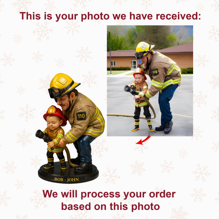 Fire Guard - Personalized Photo Ornament - Christmas Gift For Firefighter AGP0NL014