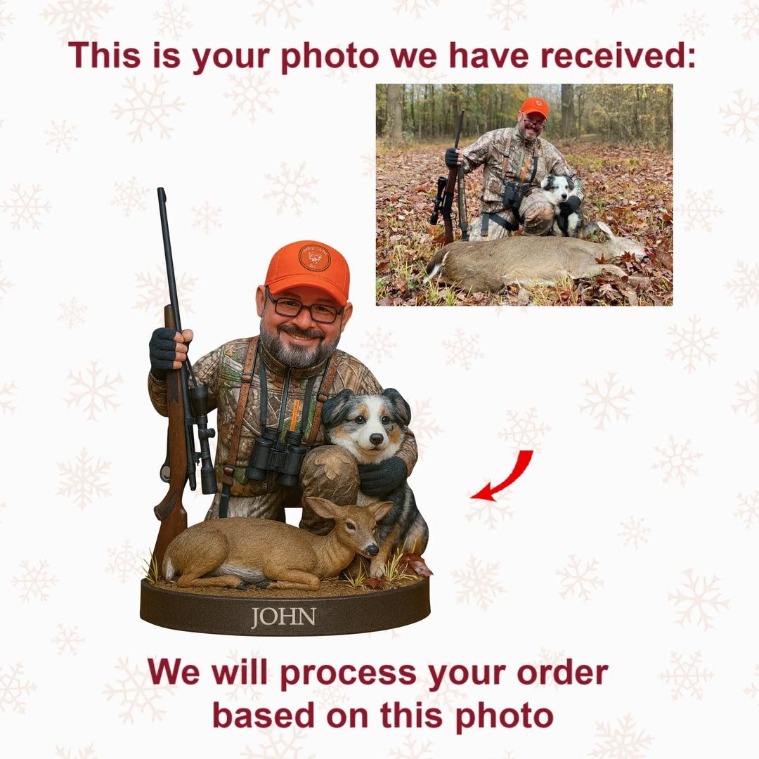 Hunt Master - Personalized Photo Ornament - Christmas Gift For Hunting Lovers AGP0NL001