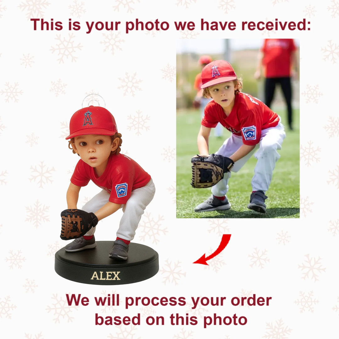 Tiny Athletes - Personalized Photo Ornament - Christmas Gift For Kids, Sport Lovers AGP0NL032