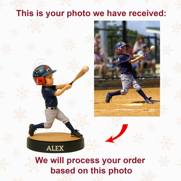 Little Champs - Personalized Photo Ornament - Christmas Gift For Kids, Sport Lovers AGP0NL028