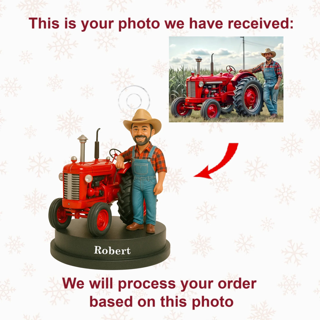 Farm Life - Personalized Photo Ornament - Christmas Gift For Farmers, Farm Lovers AGP0NL027
