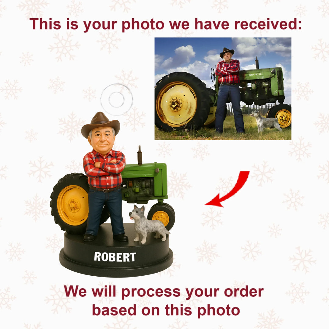 Harvest Ride - Personalized Photo Ornament - Christmas Gift For Farmers, Farm Lovers AGP0NL025