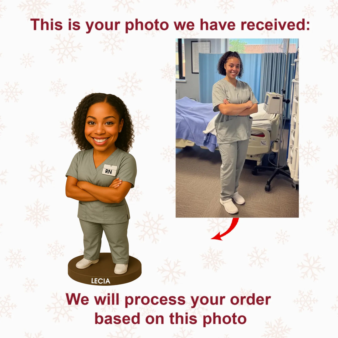 Slay Nurse Queen - Personalized Photo Ornament - Christmas Gift For Nurses AGP0DH047
