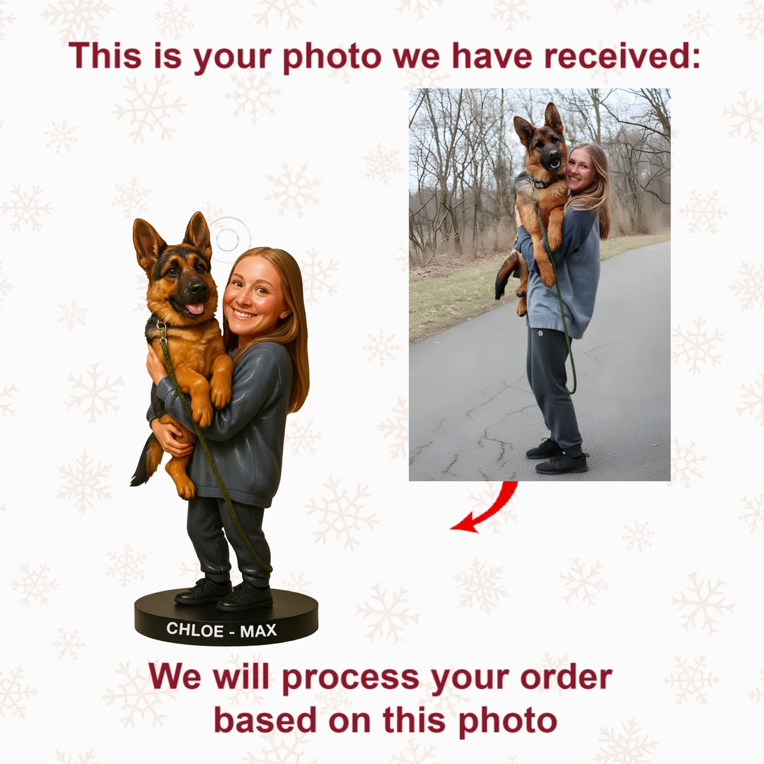 Forever Paws - Personalized Photo Ornament - Christmas Gift For Dog Lover, Dog Mom, Dog Dad, Pet Lover AGP0HT010