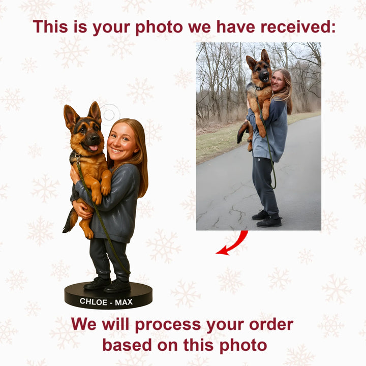 Forever Paws - Personalized Photo Ornament - Christmas Gift For Dog Lover, Dog Mom, Dog Dad, Pet Lover AGP0HT010