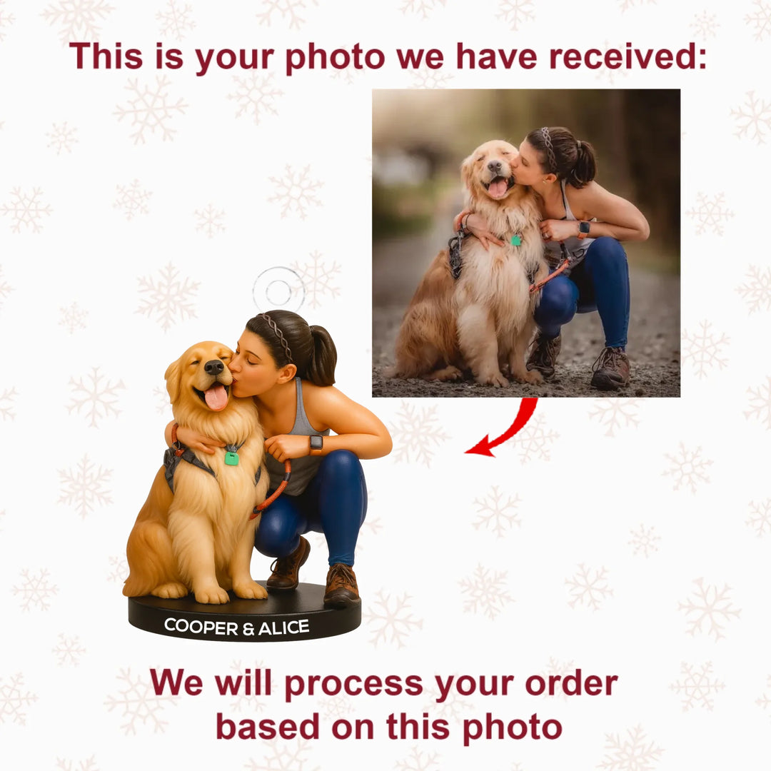 My Loyal Companion - Personalized Photo Ornament - Christmas Gift For Dog Lover, Dog Mom, Dog Dad, Pet Lover AGP0HT016