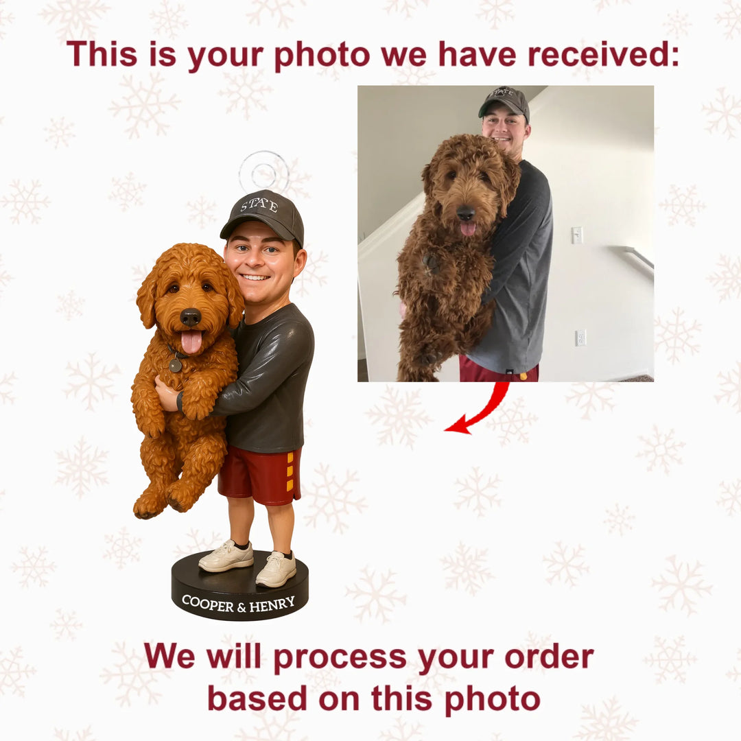 Forever My Fur Friend - Personalized Photo Ornament - Christmas Gift For Dog Lover, Dog Mom, Dog Dad, Pet Lover AGP0HT017